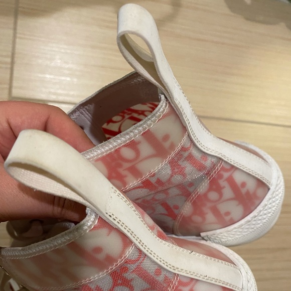 DIOR MEN B23 Oblique Sneakers High Top Sneakers Rare Red Colors - Picture 7 of 16